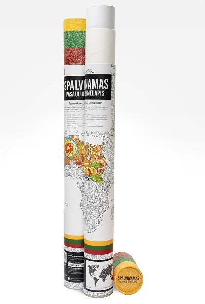 Unikplay Terapinis spalvinamas žemėlapis lietuviu kalba