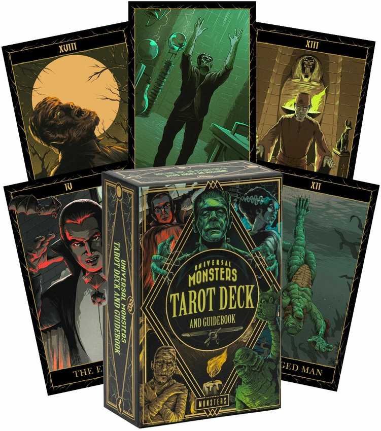 KNYGA Universal Monsters Taro Kortos Ir Vadovas Insight Editions