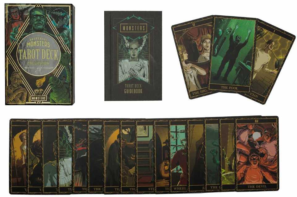 KNYGA Universal Monsters Taro Kortos Ir Vadovas Insight Editions