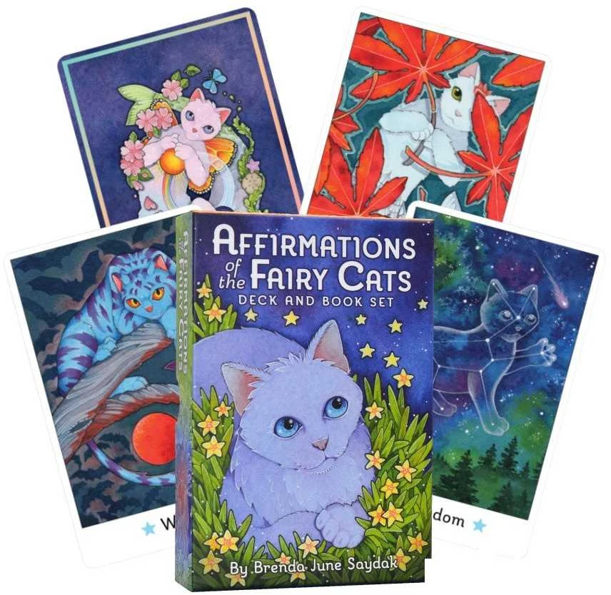 US Games Systems Affirmations of the Fairy Cats kortos