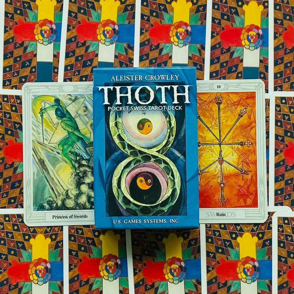 US Games Systems Aleister Crowley Thoth Mažos Taro Kortos