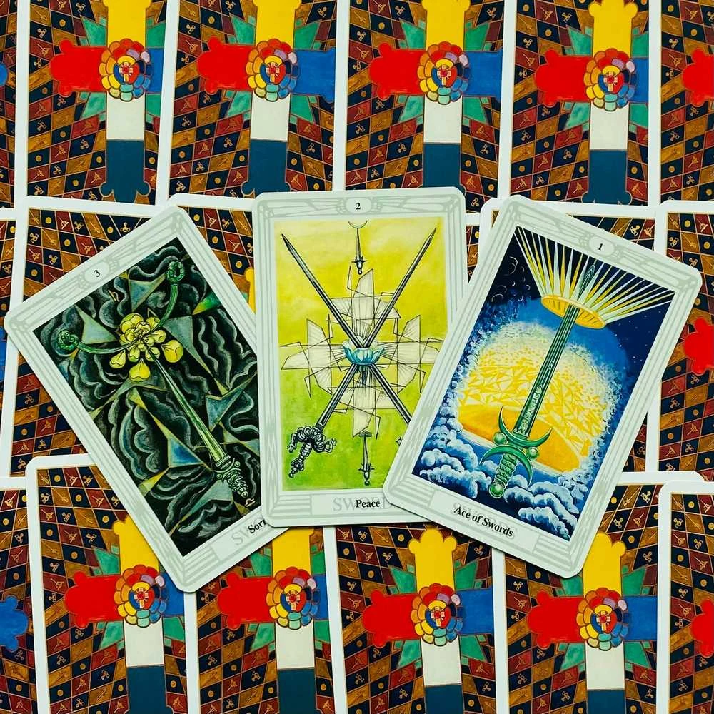 US Games Systems Aleister Crowley Thoth Mažos Taro Kortos