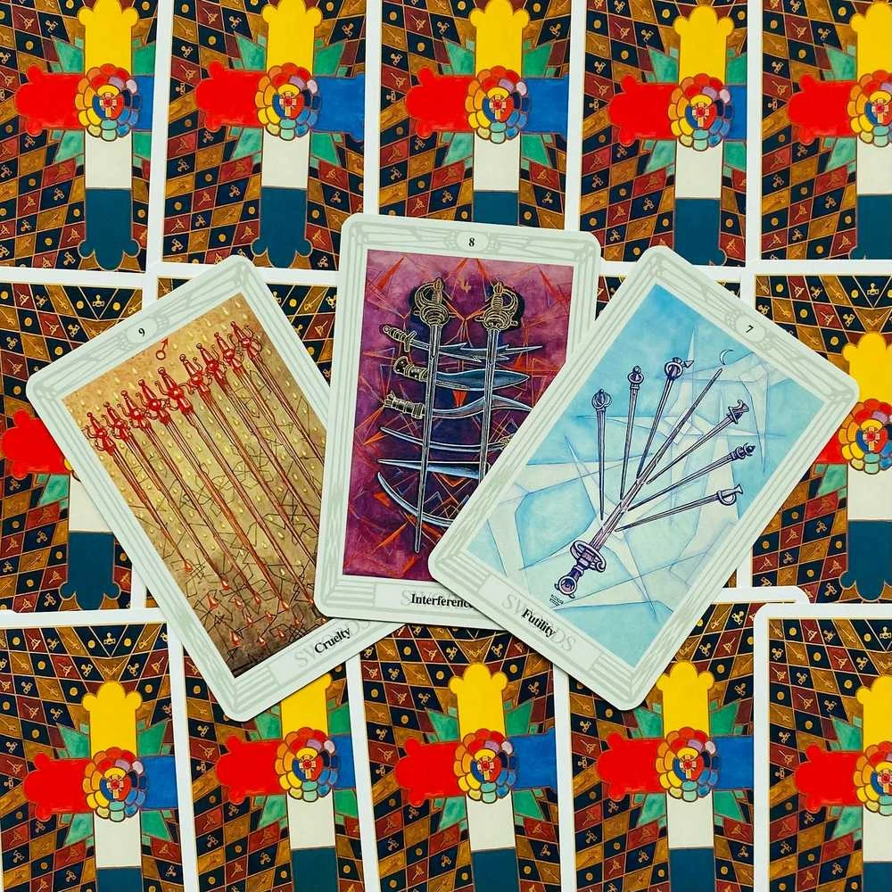 US Games Systems Aleister Crowley Thoth Mažos Taro Kortos