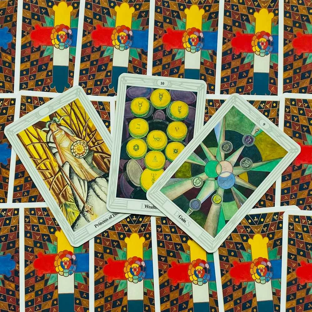 US Games Systems Aleister Crowley Thoth Mažos Taro Kortos