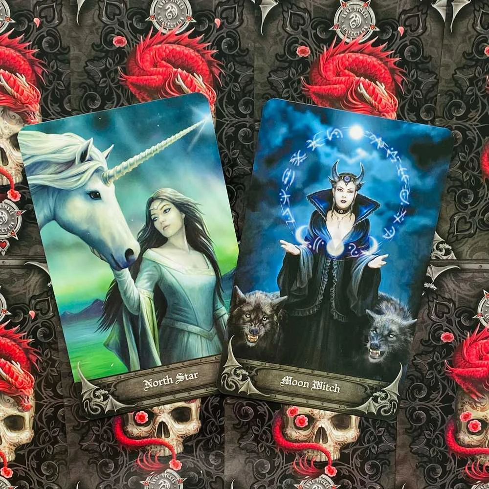 US Games Systems Anne Stokes Gothic Oracle Kortų Ir Knygos Rinkinys