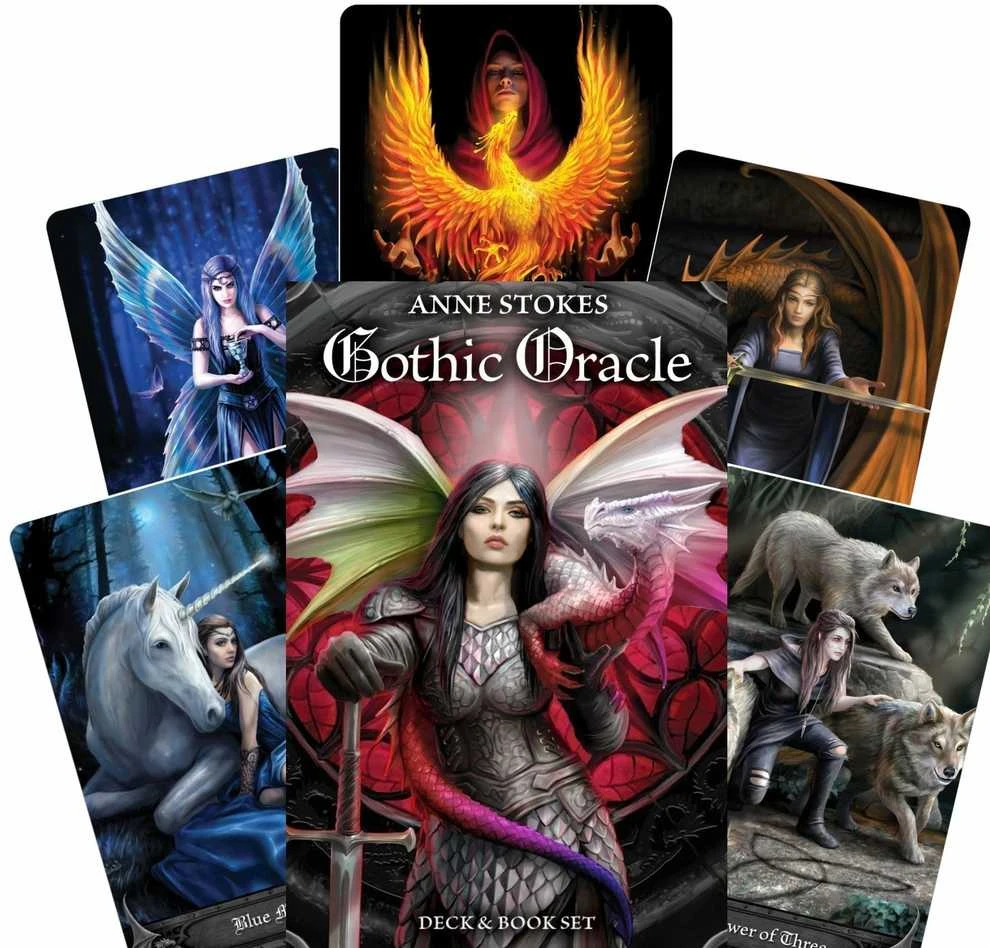US Games Systems Anne Stokes Gothic Oracle Kortų Ir Knygos Rinkinys