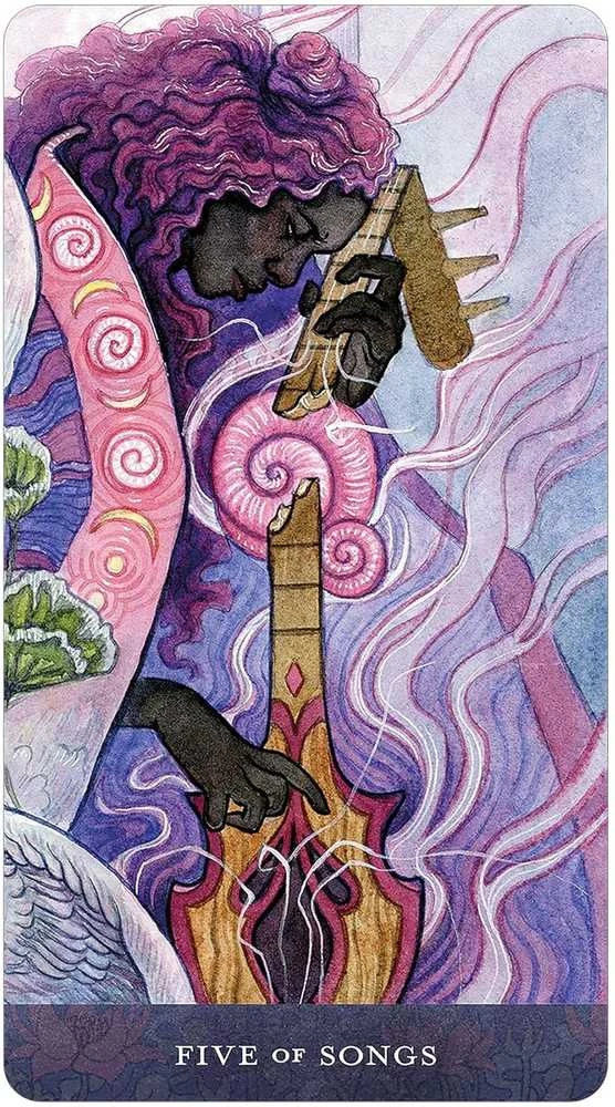 Us Games Systems Blood Moon Tarot prabangi taro kaladė su knyga, 78 akvarelės kortos