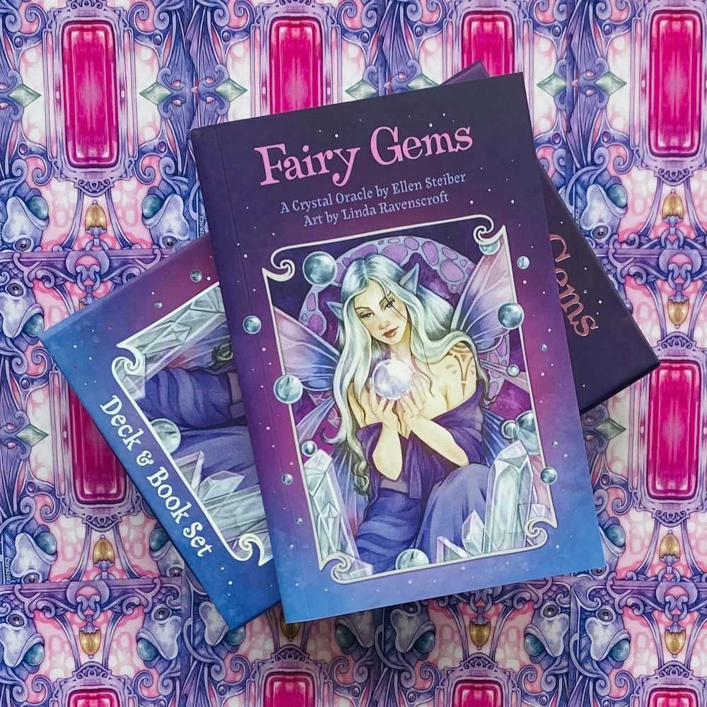 US Games Systems Fairy Gems A Crystal Oracle Kortų Ir Knygos Rinkinys