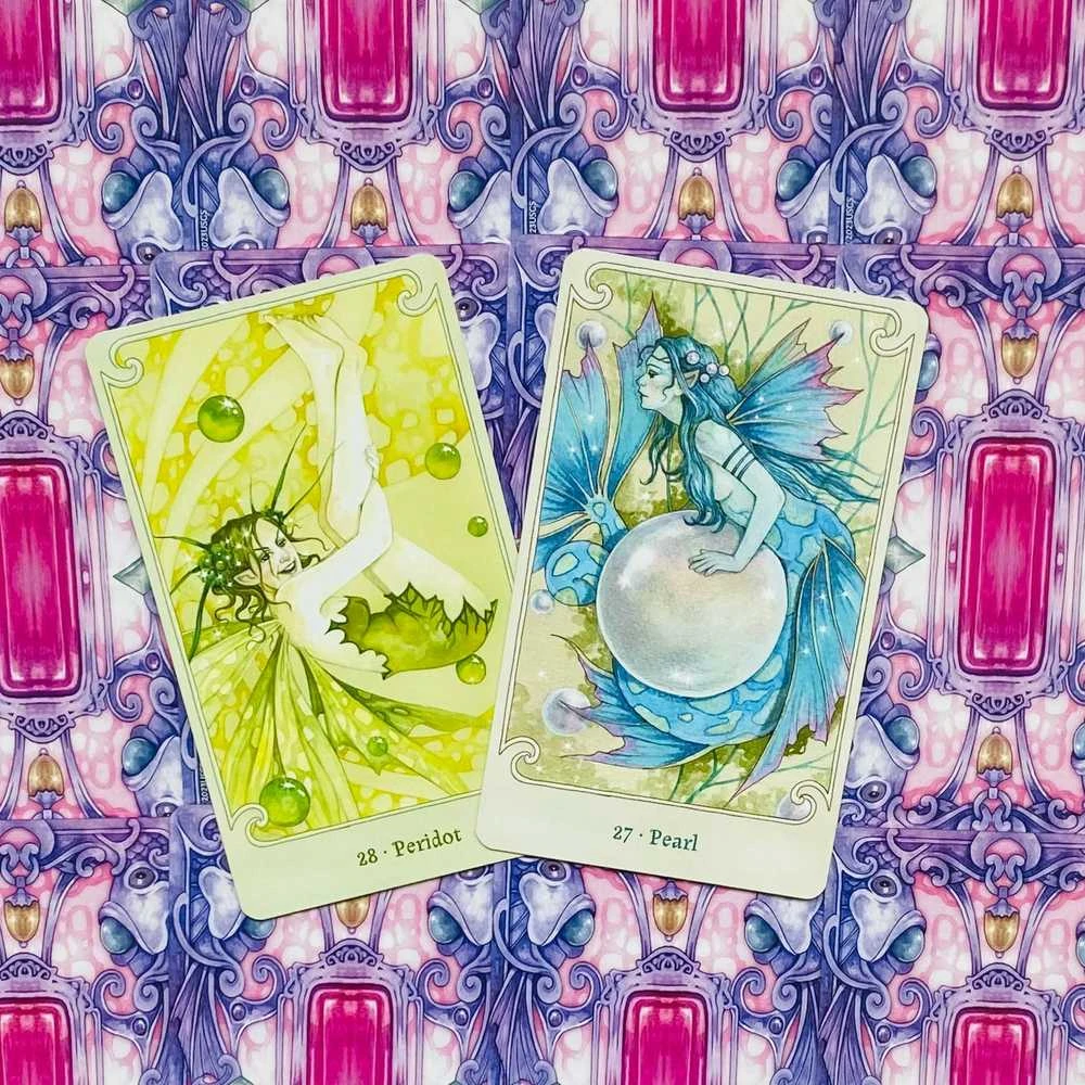 US Games Systems Fairy Gems A Crystal Oracle Kortų Ir Knygos Rinkinys