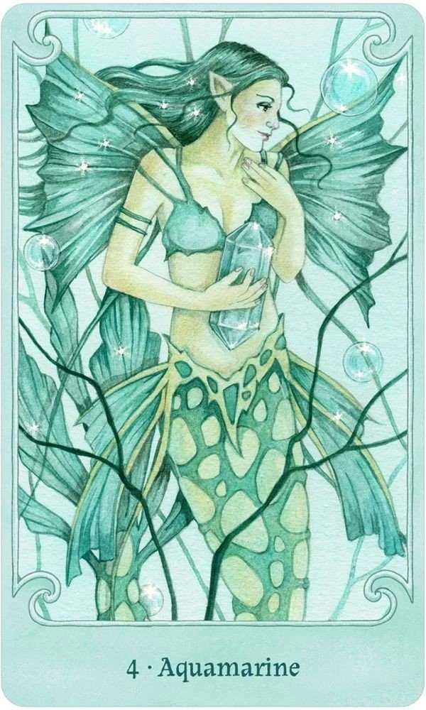 US Games Systems Fairy Gems A Crystal Oracle Kortų Ir Knygos Rinkinys
