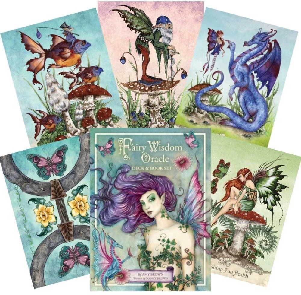 US Games Systems Fairy Wisdom Oracle Kortos Ir Knyga