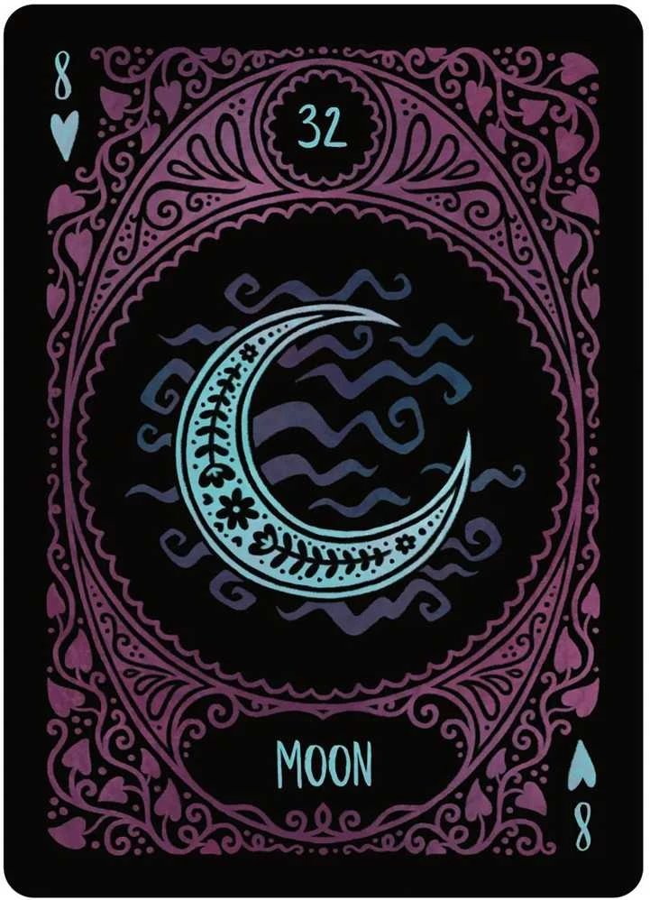 Us Games Systems Folk Art Lenormand liaudies meno būrimo kortos, spalvinga kaladė