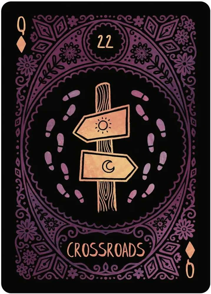 Us Games Systems Folk Art Lenormand liaudies meno būrimo kortos, spalvinga kaladė