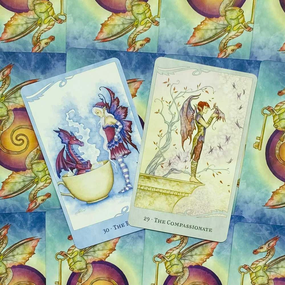 US Games Systems For The Love Of Dragons Oracle Kortų Ir Knygos Rinkinys