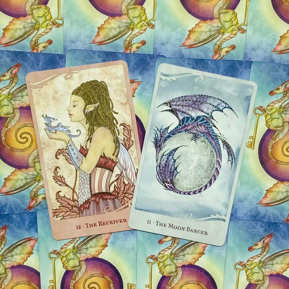 US Games Systems For The Love Of Dragons Oracle Kortų Ir Knygos Rinkinys