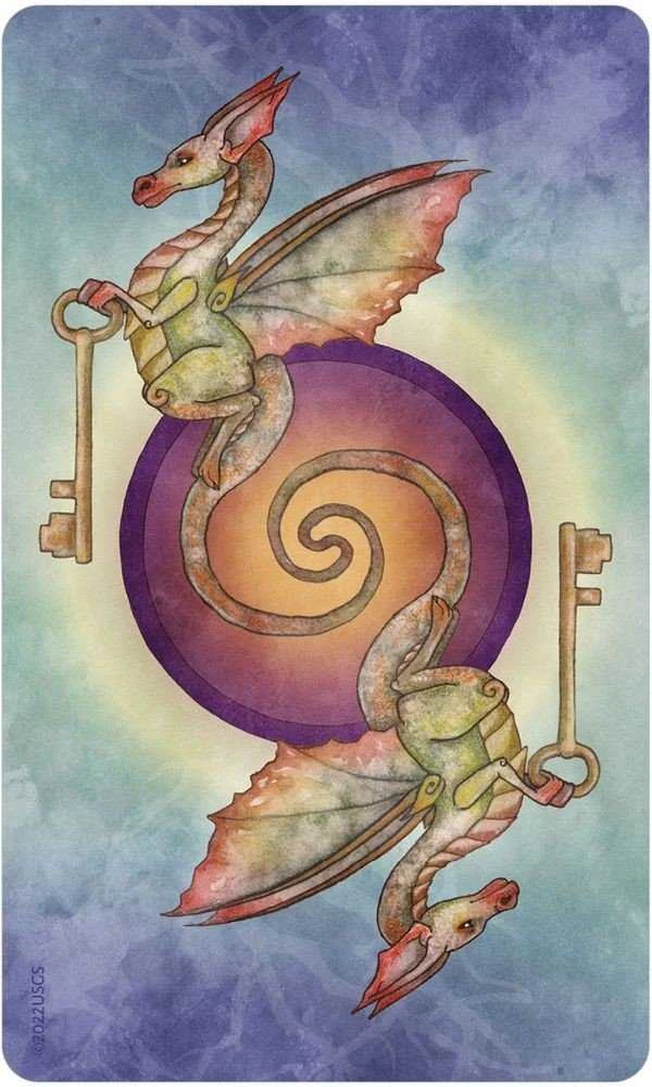 US Games Systems For The Love Of Dragons Oracle Kortų Ir Knygos Rinkinys