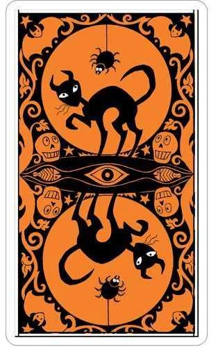 US Games Systems Halloween Deck Book Set Taro Kortų Ir Knygos Rinkinys