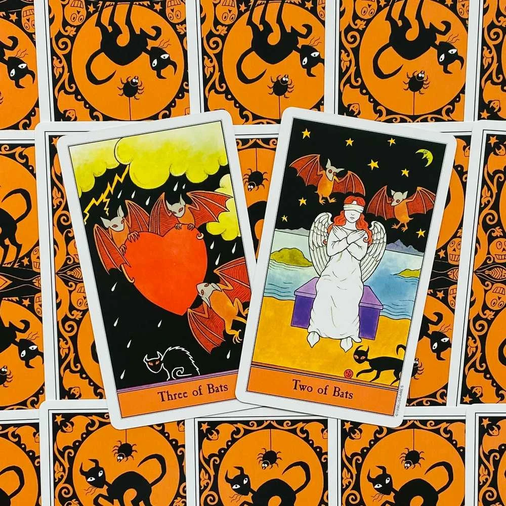 US Games Systems Halloween Deck Book Set Taro Kortų Ir Knygos Rinkinys