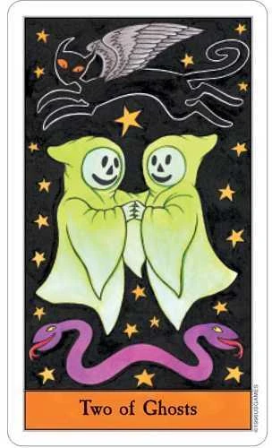 US Games Systems Halloween Deck Book Set Taro Kortų Ir Knygos Rinkinys