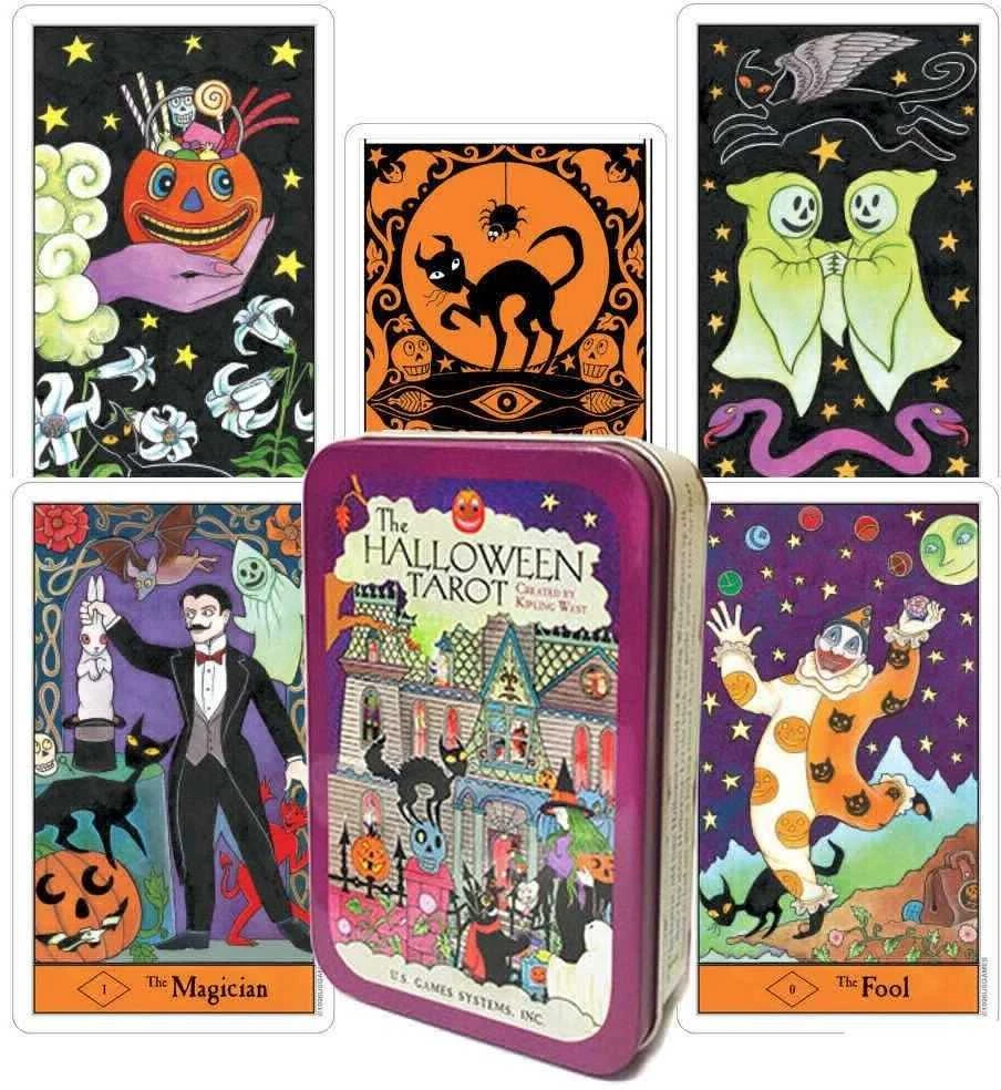 US Games Systems Halloween Skardinėje Dėžutėje Taro Kortos