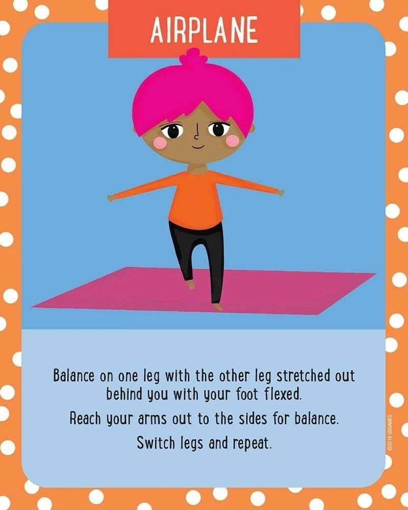 US Games Systems Kids Yoga Adventure Kortos