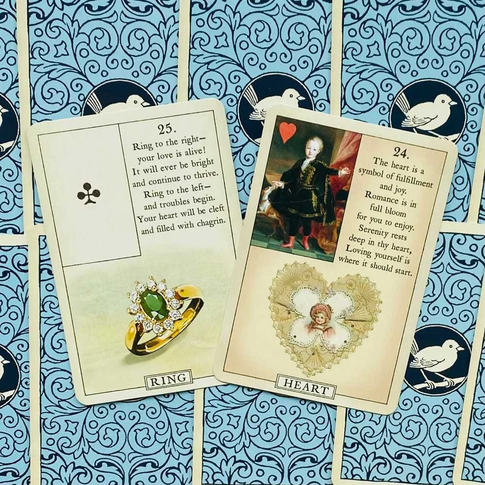 US Games Systems Mėlyna Bird Lenormand Kortos
