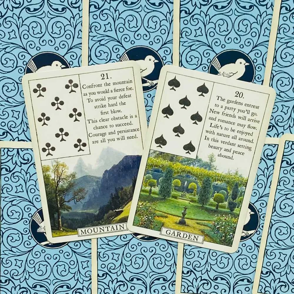 US Games Systems Mėlyna Bird Lenormand Kortos