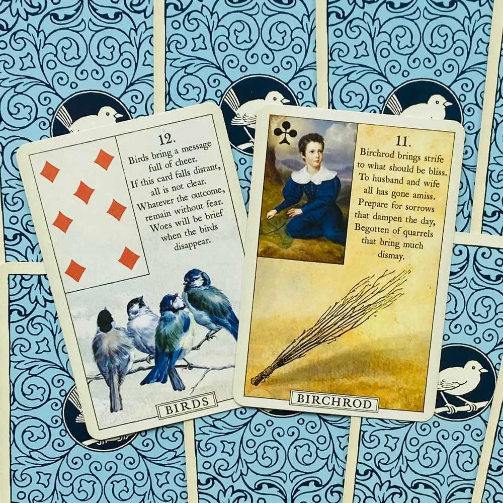 US Games Systems Mėlyna Bird Lenormand Kortos