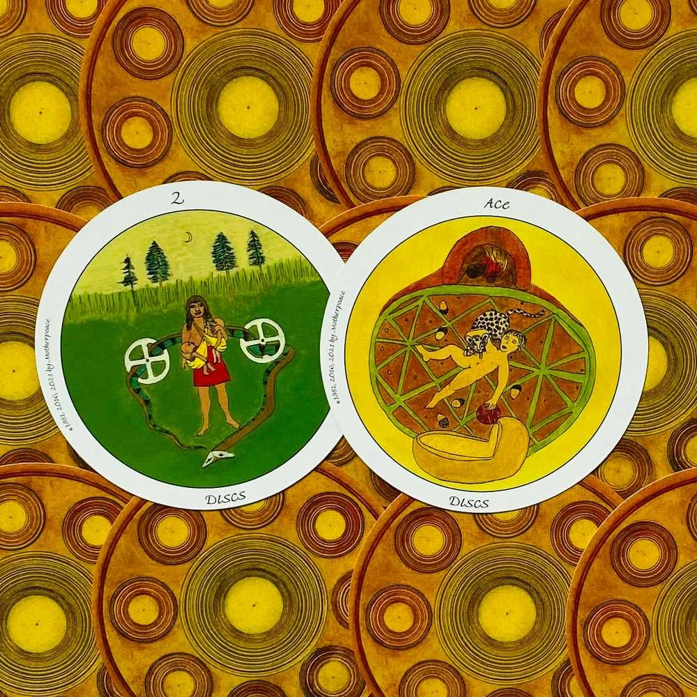 US Games Systems Mini Motherpeace Round Taro Kortos