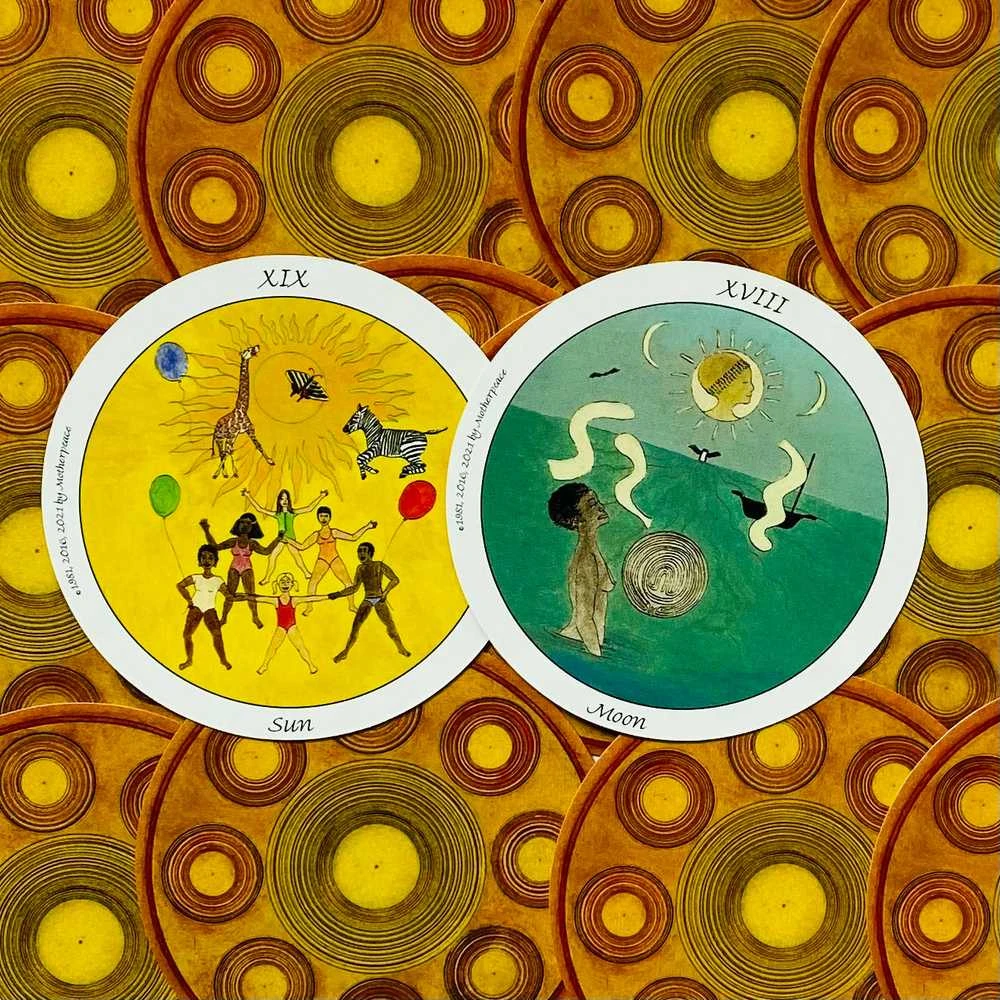 US Games Systems Mini Motherpeace Round Taro Kortos