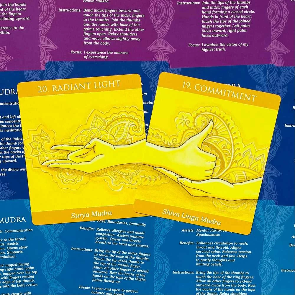 US Games Systems Mudras For Awakening The Energy Body Meditacinės Kortos Ir Knyga