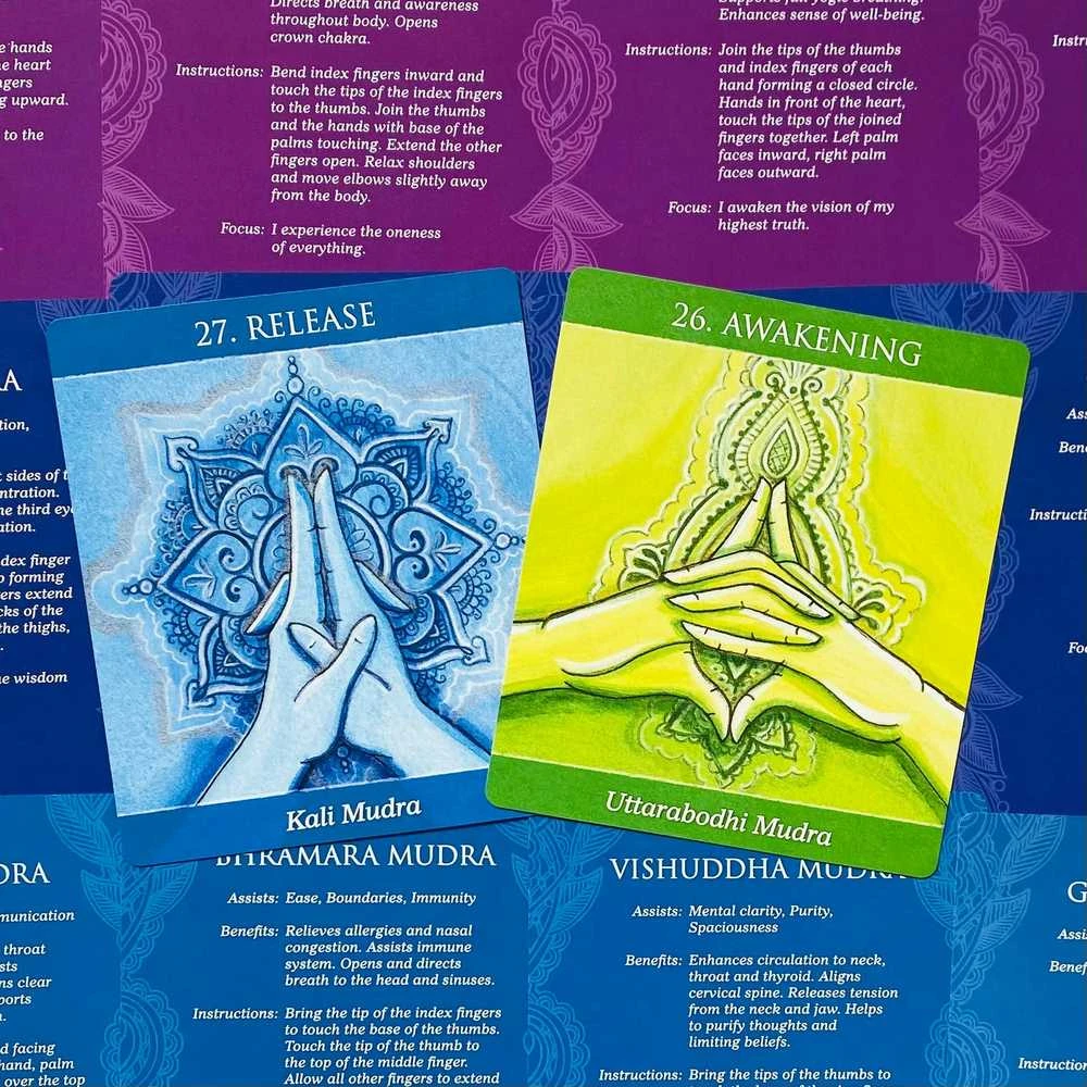US Games Systems Mudras For Awakening The Energy Body Meditacinės Kortos Ir Knyga