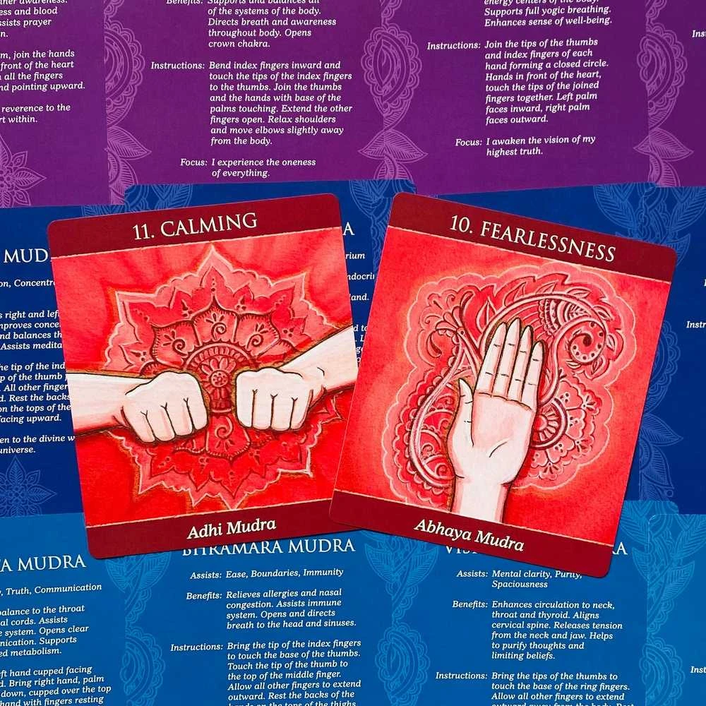 US Games Systems Mudras For Awakening The Energy Body Meditacinės Kortos Ir Knyga