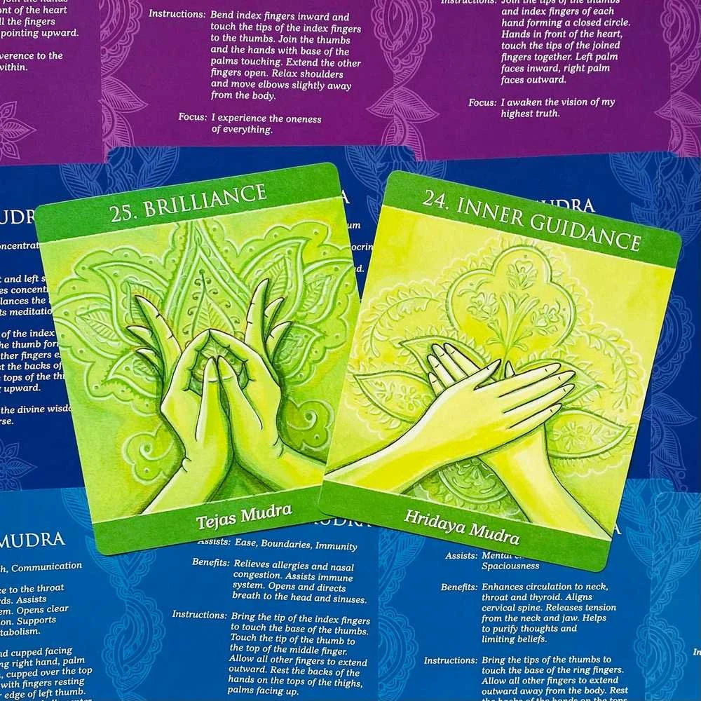 US Games Systems Mudras For Awakening The Energy Body Meditacinės Kortos Ir Knyga
