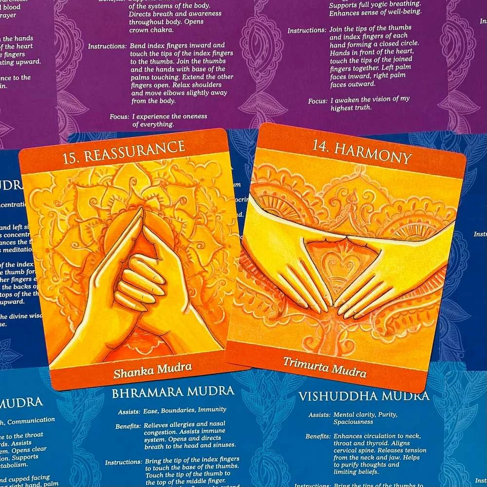 US Games Systems Mudras For Awakening The Energy Body Meditacinės Kortos Ir Knyga