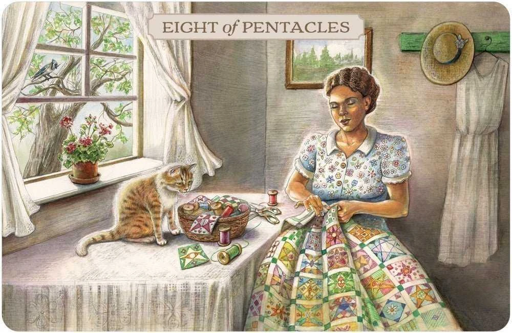 US Games Systems Pastoral Tarot Kortų Ir Knygos Rinkinys
