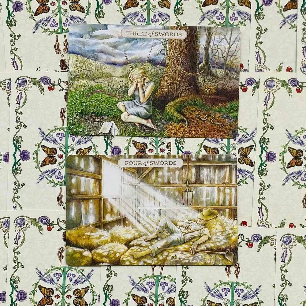 US Games Systems Pastoral Tarot Kortų Ir Knygos Rinkinys