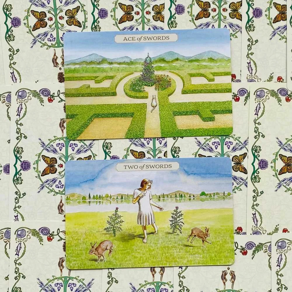 US Games Systems Pastoral Tarot Kortų Ir Knygos Rinkinys