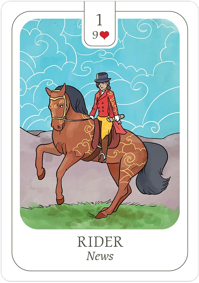 Us Games Systems Simplicity Lenormand kaladė pradedantiesiems, 41 korta su vadovu