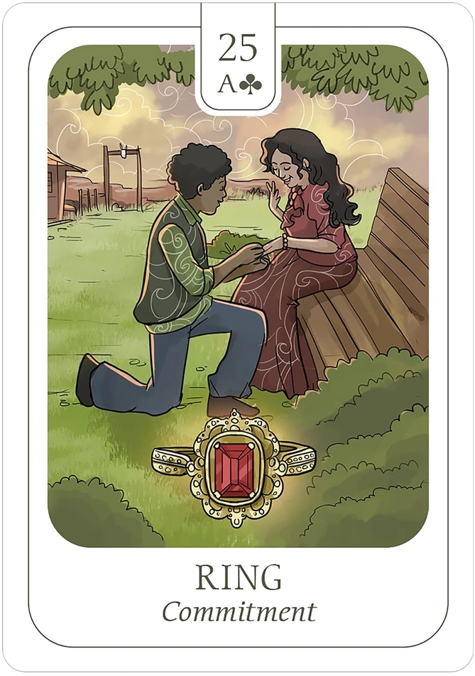 Us Games Systems Simplicity Lenormand kaladė pradedantiesiems, 41 korta su vadovu