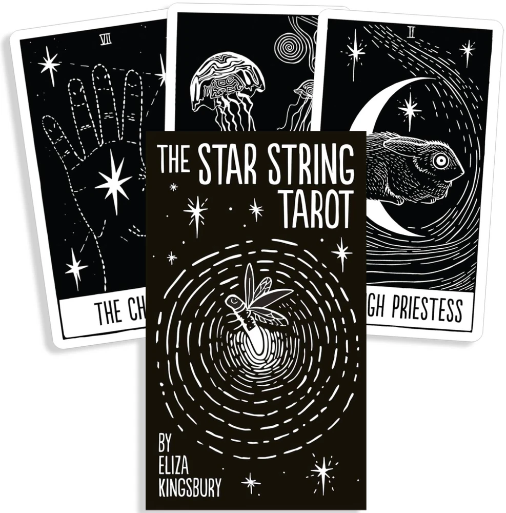 Us Games Systems Kolekcionuojamos Kortelės - The Star String Tarot Cards, 78 Bold Illustrations, Nature And Cosmos