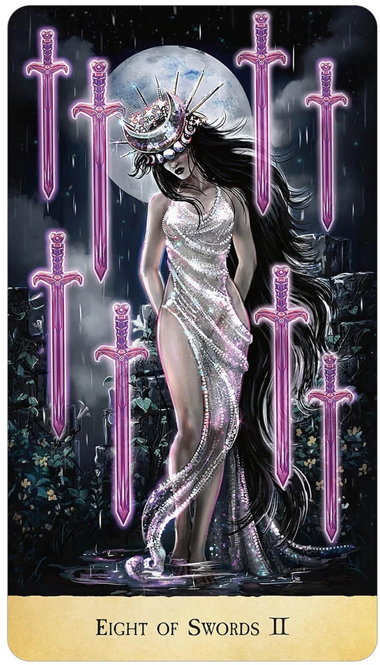 Us Games Systems Stardust Wanderer Tarot – kosminė taro kaladė auksiniais kraštais, 78 kortos