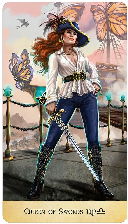Us Games Systems Stardust Wanderer Tarot – kosminė taro kaladė auksiniais kraštais, 78 kortos