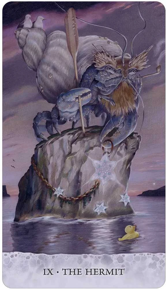 Us Games Systems Tarot of Tides taro kortos su vadovu apie ančiuko kelionę