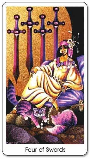 US Games Systems Tarot Of The Cat People Kortos
