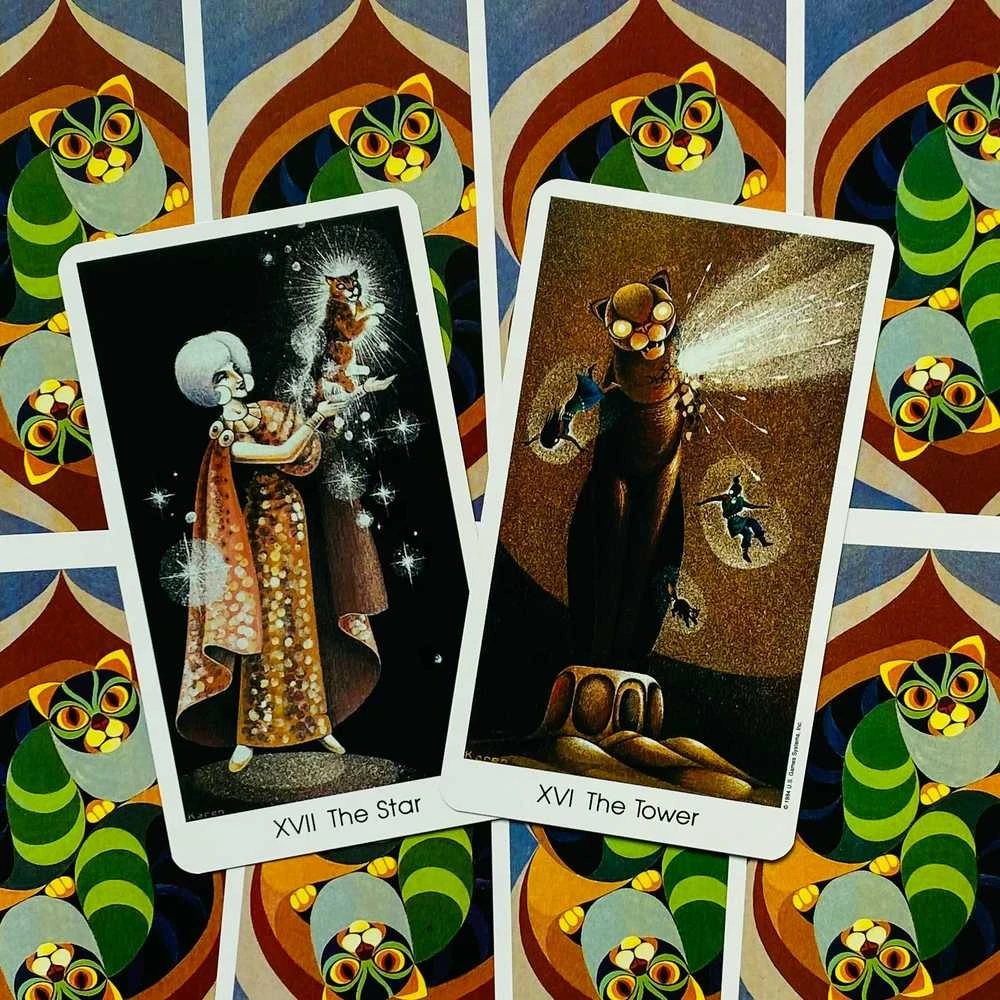 US Games Systems Tarot Of The Cat People Kortos