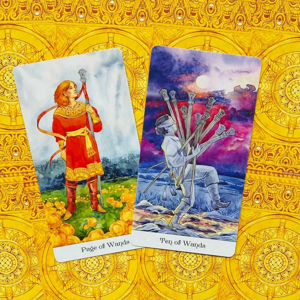US Games Systems Tarot Of The Golden Wheel Kortos