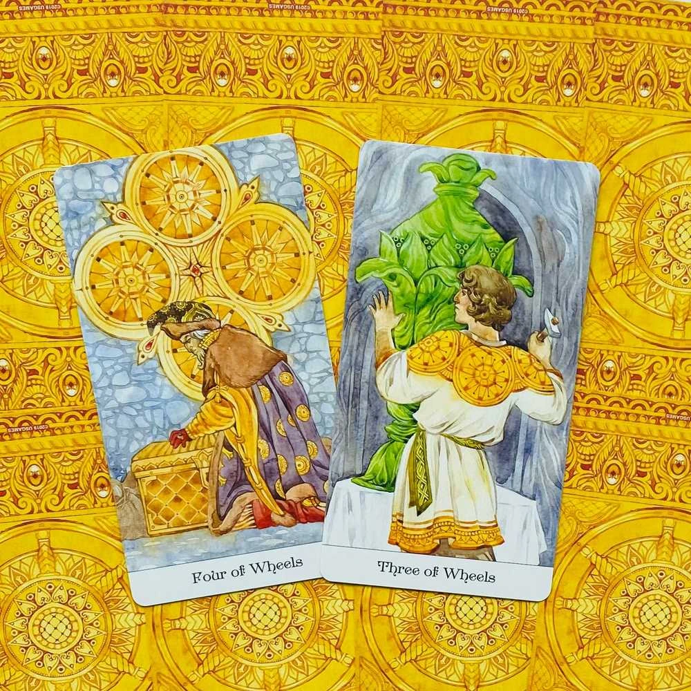 US Games Systems Tarot Of The Golden Wheel Kortos