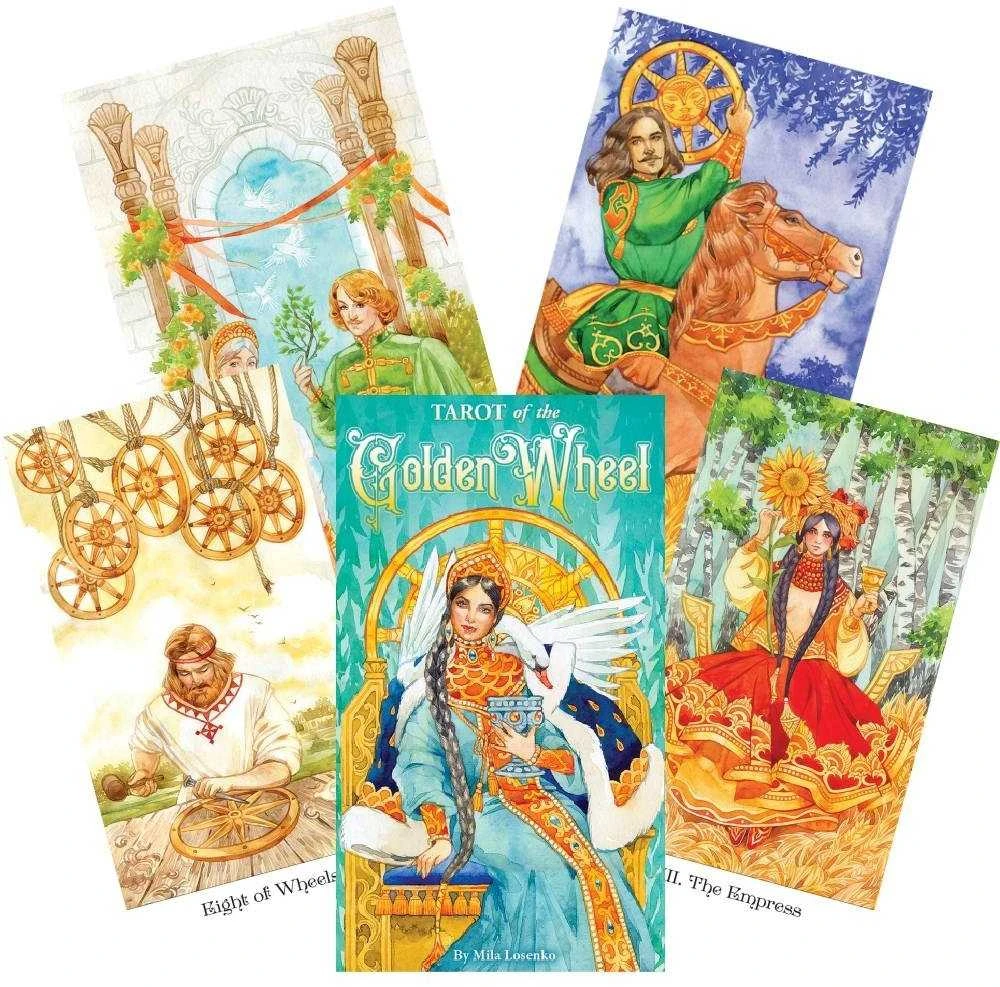 US Games Systems Tarot Of The Golden Wheel Kortos