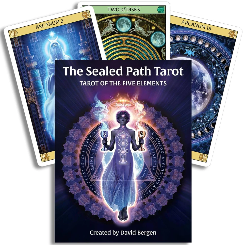 Us Games Systems Kolekcionuojamos Kortelės - The Sealed Path Tarot 97 Kortelės Su Iliustruotu Gidu